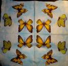 SL-195 Schmetterlinge - 3-lagig (B-Ware) - 40x40 cm